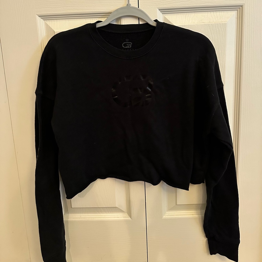 Black Cyclebar Crop Sweatshirt
